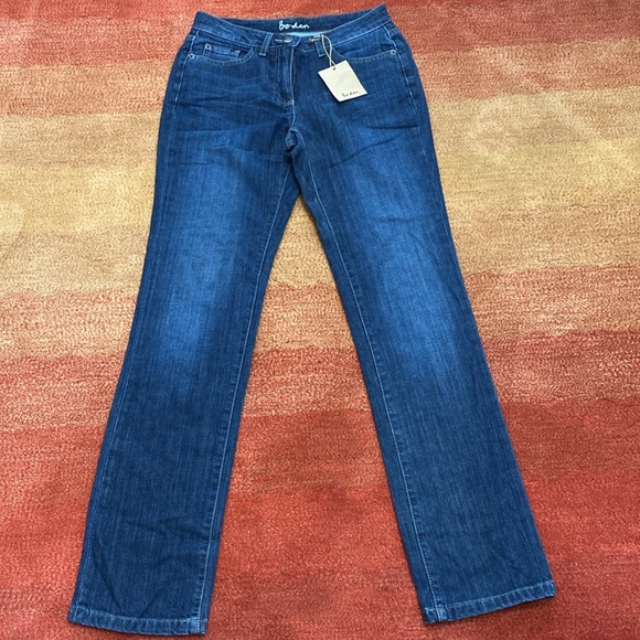 Boden WC115 Denim Straight Leg Blue Jeans , size 4R (US) New with Tags - Picture 2 of 5